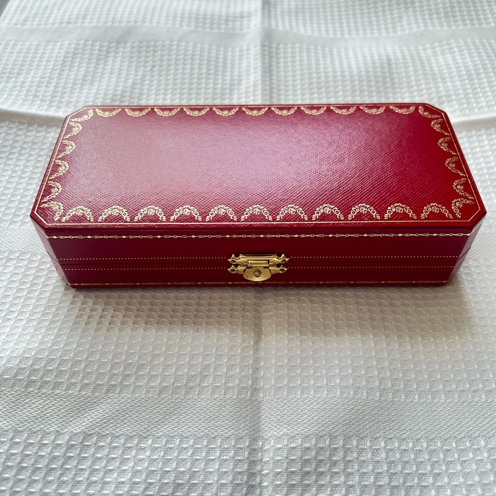 Authentic Cartier Red Pen Case (empty)